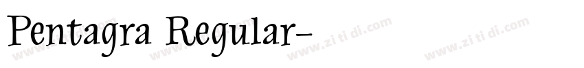 Pentagra Regular字体转换